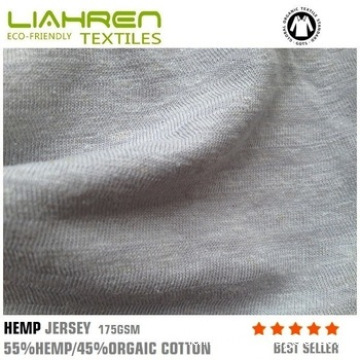 top quality hemp organic cotton strip fabric